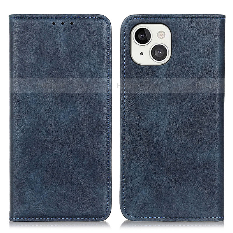 Coque Portefeuille Livre Cuir Etui Clapet L26 pour Apple iPhone 13 Bleu Plus