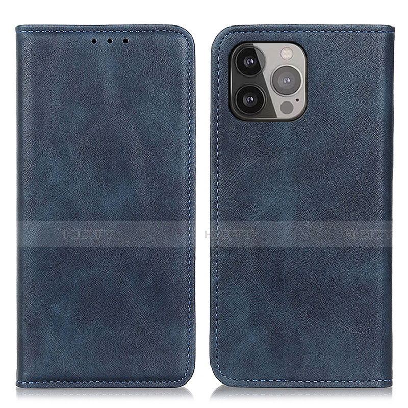 Coque Portefeuille Livre Cuir Etui Clapet L26 pour Apple iPhone 14 Pro Bleu Plus