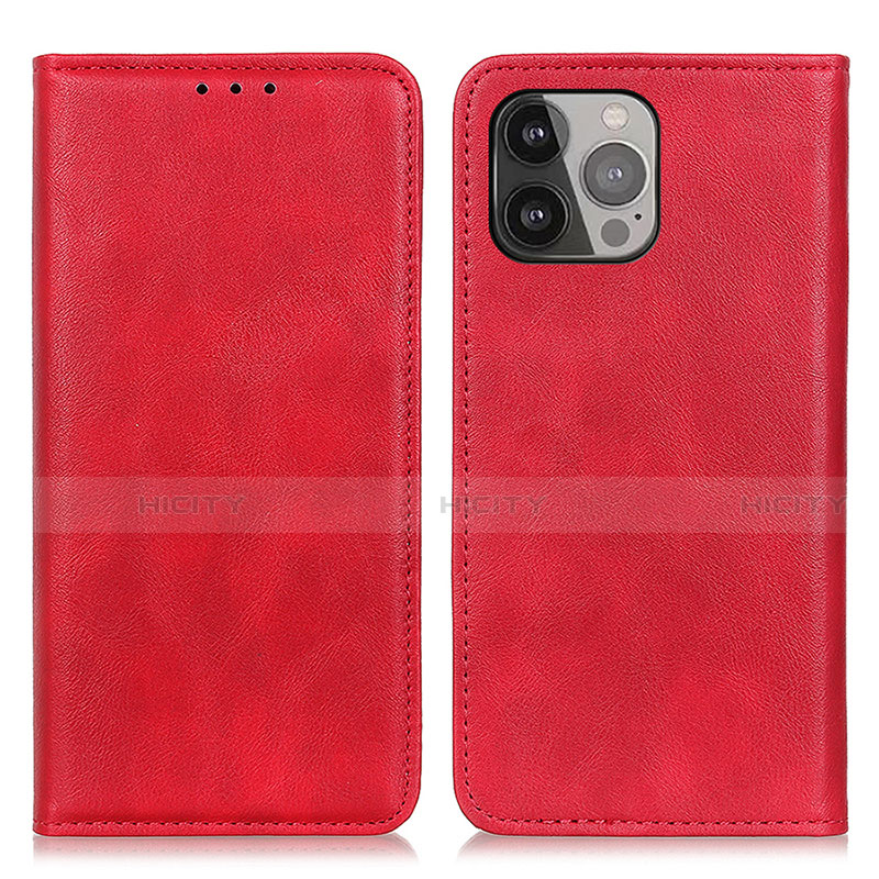 Coque Portefeuille Livre Cuir Etui Clapet L26 pour Apple iPhone 14 Pro Rouge Plus