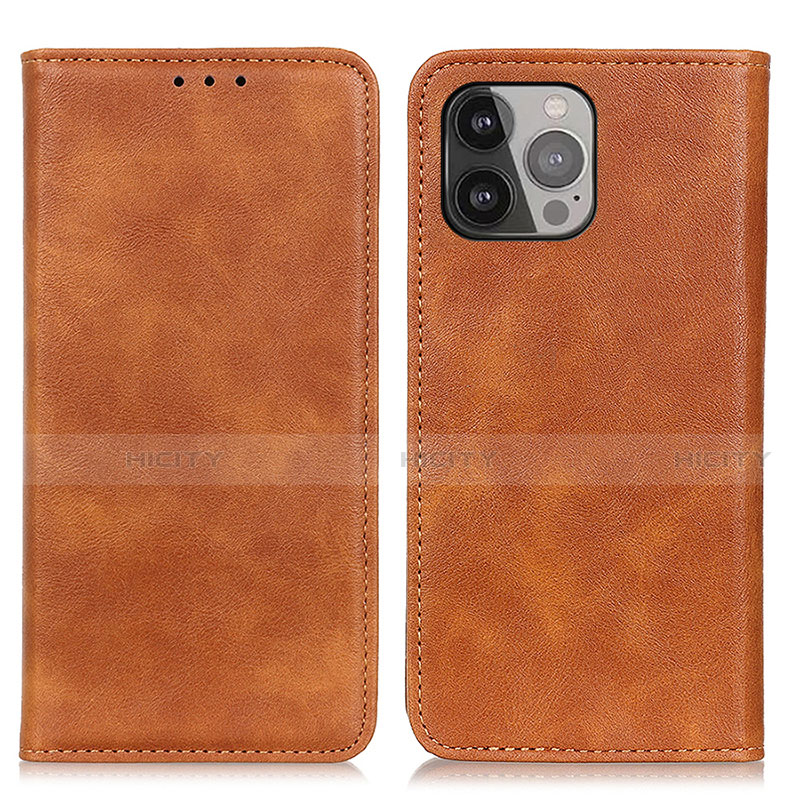 Coque Portefeuille Livre Cuir Etui Clapet L26 pour Apple iPhone 15 Pro Max Marron Plus