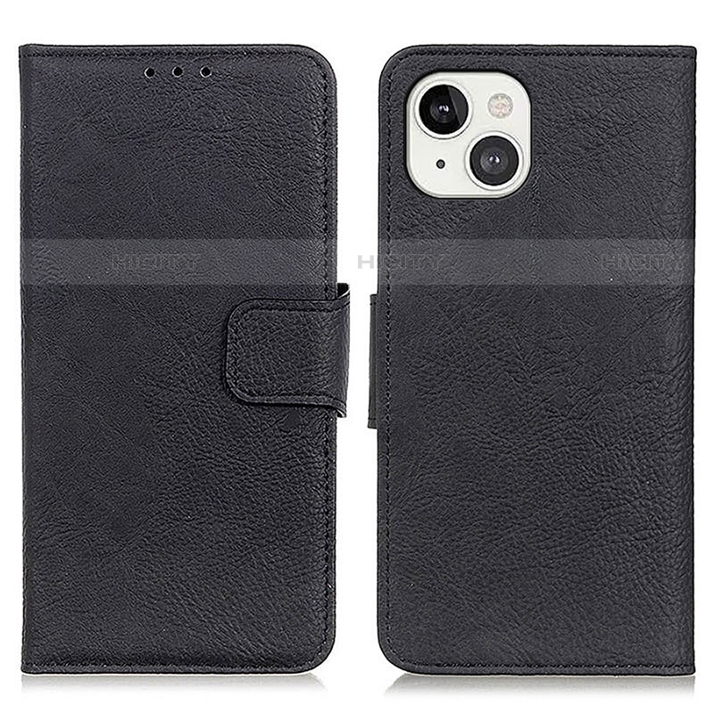 Coque Portefeuille Livre Cuir Etui Clapet L27 pour Apple iPhone 14 Noir Plus