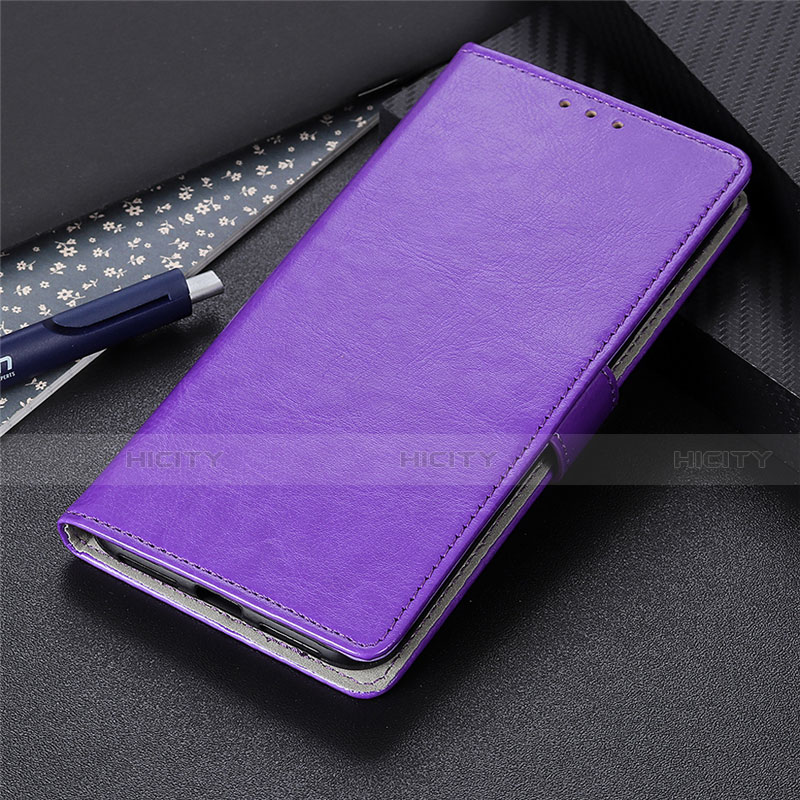 Coque Portefeuille Livre Cuir Etui Clapet L27 pour Realme C11 Violet Plus