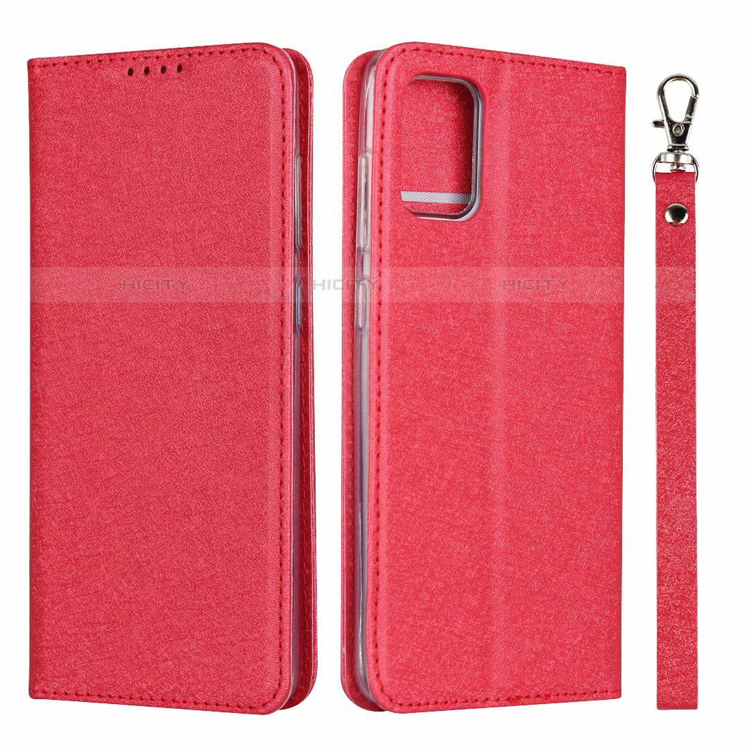 Coque Portefeuille Livre Cuir Etui Clapet L27 pour Samsung Galaxy A71 5G Rouge Plus