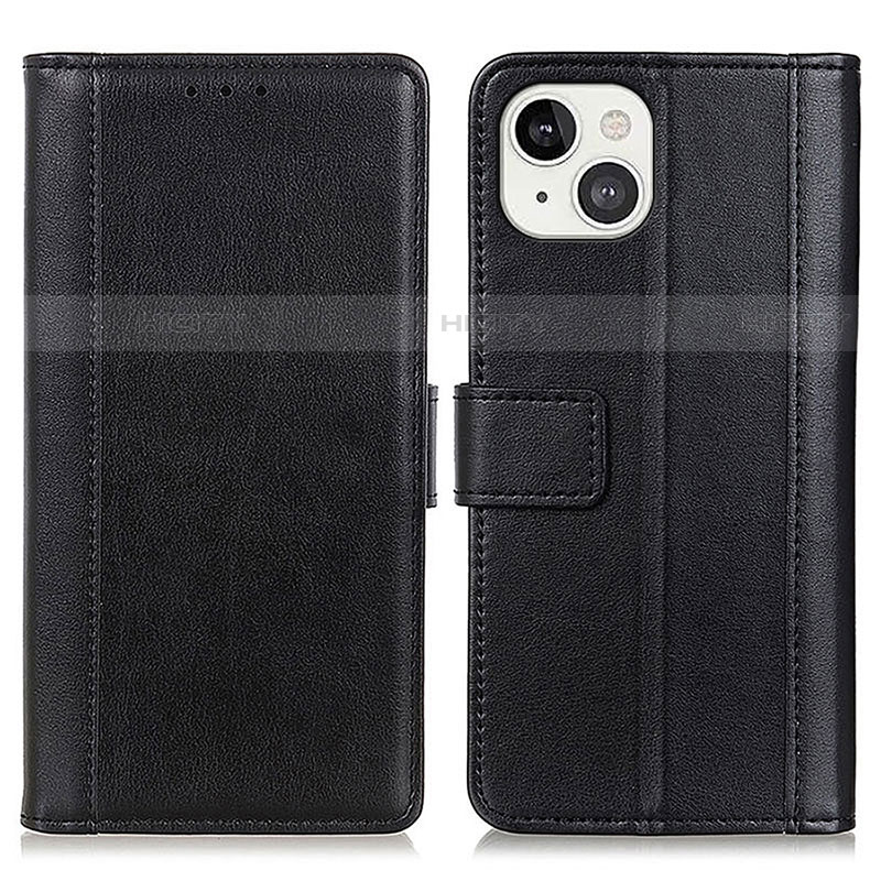 Coque Portefeuille Livre Cuir Etui Clapet L28 pour Apple iPhone 13 Mini Noir Plus