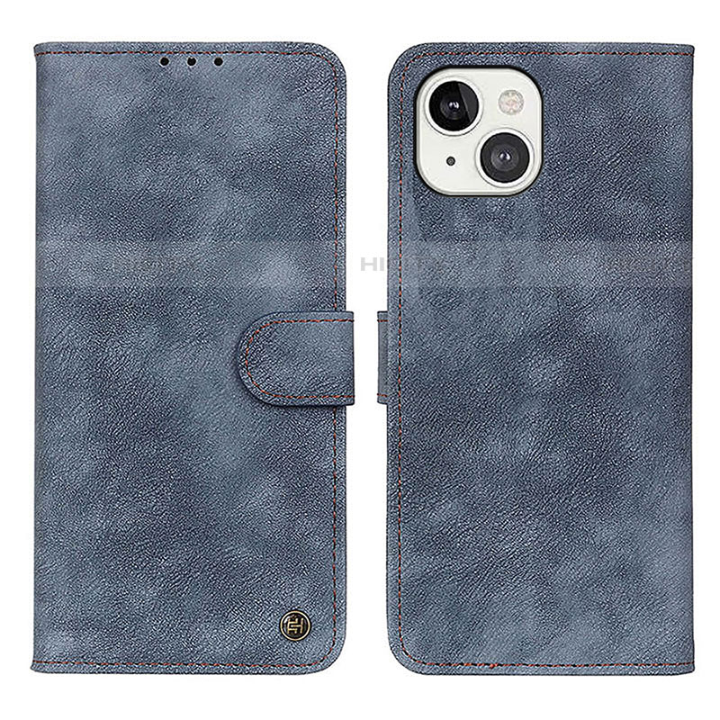 Coque Portefeuille Livre Cuir Etui Clapet L30 pour Apple iPhone 13 Bleu Plus