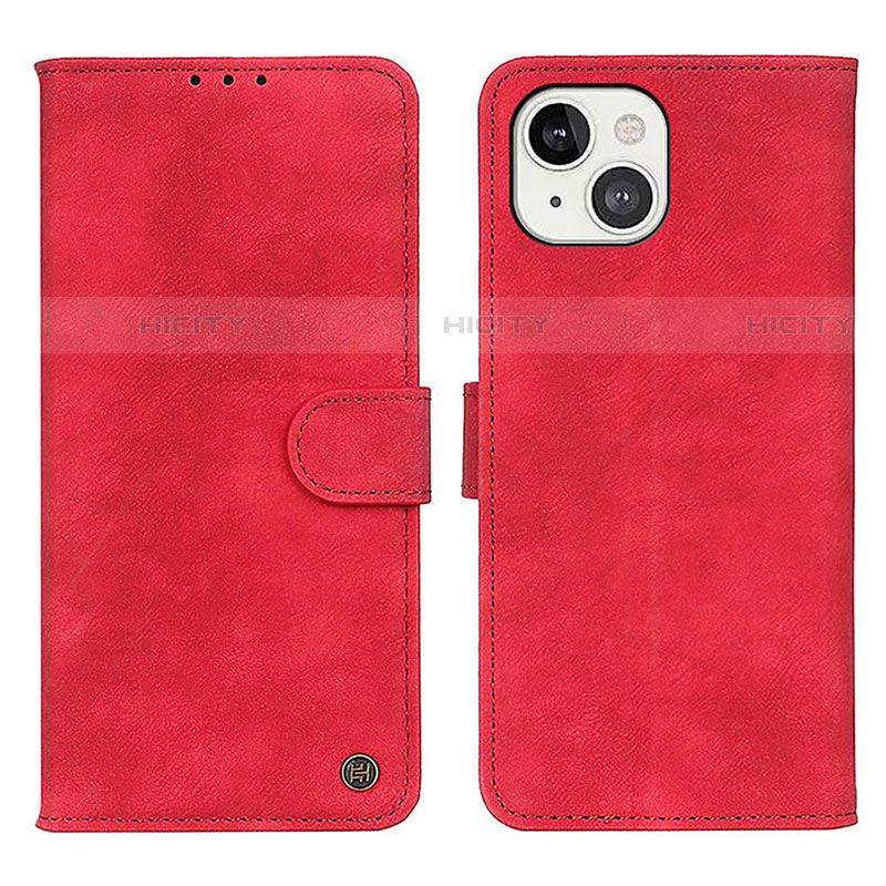 Coque Portefeuille Livre Cuir Etui Clapet L30 pour Apple iPhone 13 Rouge Plus