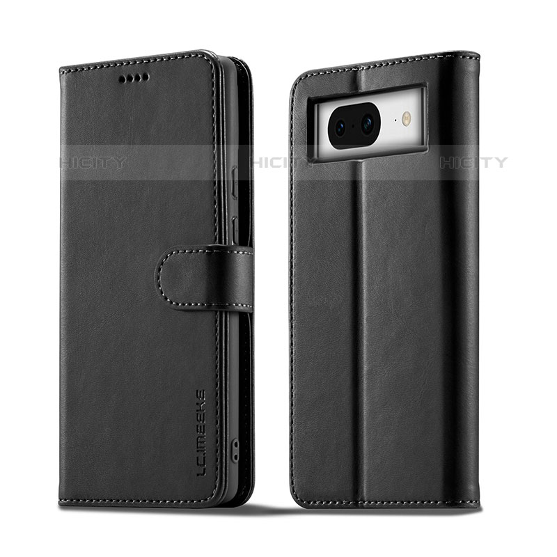 Coque Portefeuille Livre Cuir Etui Clapet LC1 pour Google Pixel 8 5G Noir Plus