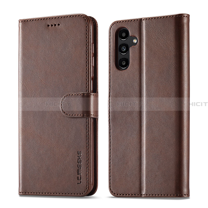 Coque Portefeuille Livre Cuir Etui Clapet LC1 pour Samsung Galaxy A13 5G Marron Plus