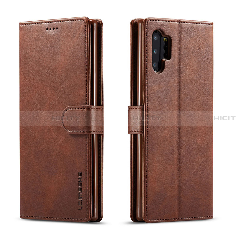 Coque Portefeuille Livre Cuir Etui Clapet LC1 pour Samsung Galaxy A32 4G Marron Plus