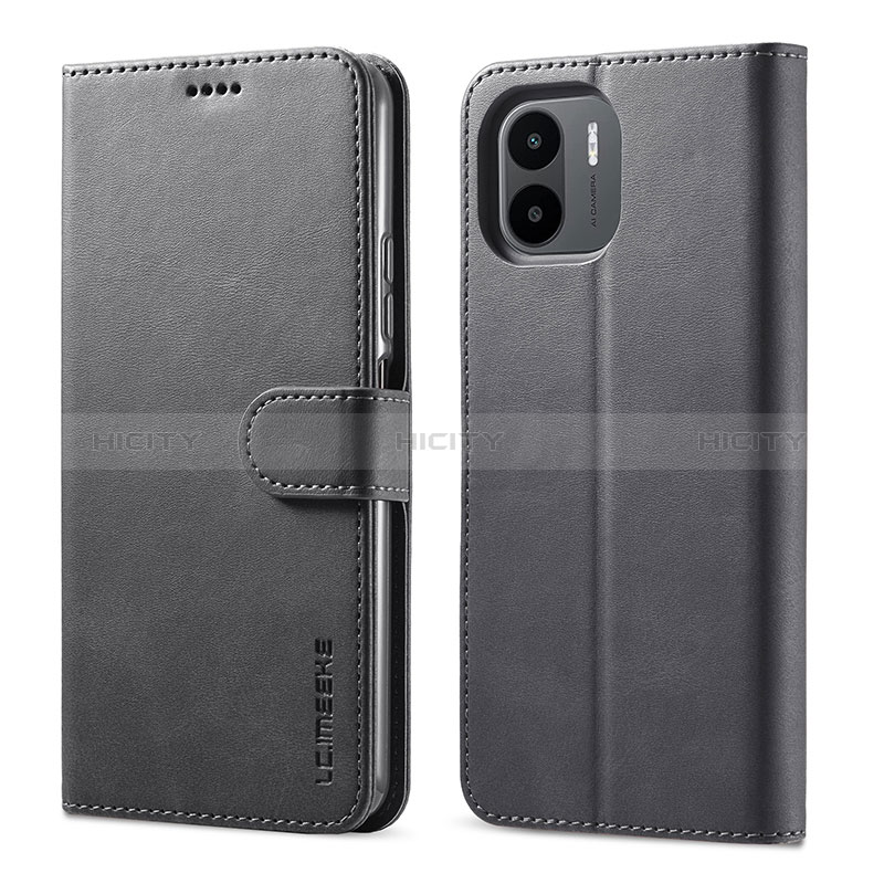 Coque Portefeuille Livre Cuir Etui Clapet LC1 pour Xiaomi Poco C50 Noir Plus