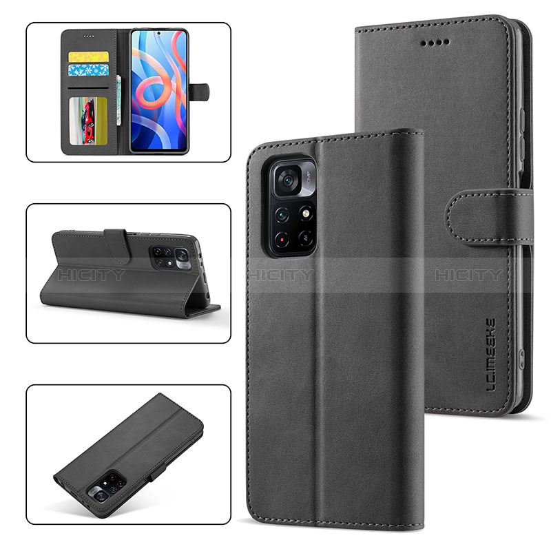 Coque Portefeuille Livre Cuir Etui Clapet LC1 pour Xiaomi Poco M4 Pro 5G Plus