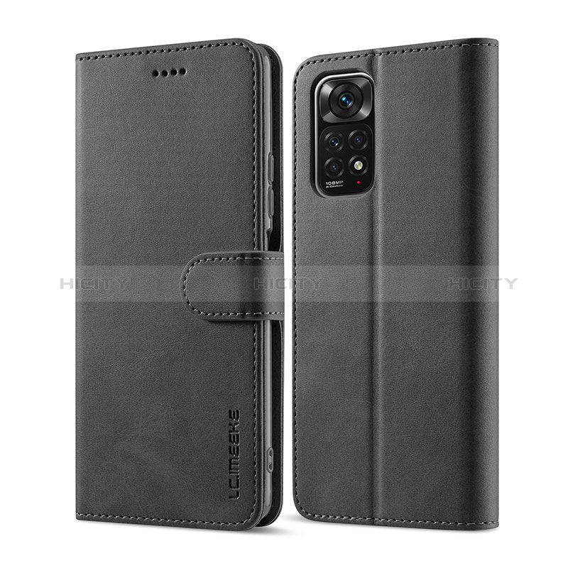 Coque Portefeuille Livre Cuir Etui Clapet LC1 pour Xiaomi Redmi Note 11 Pro 4G Noir Plus