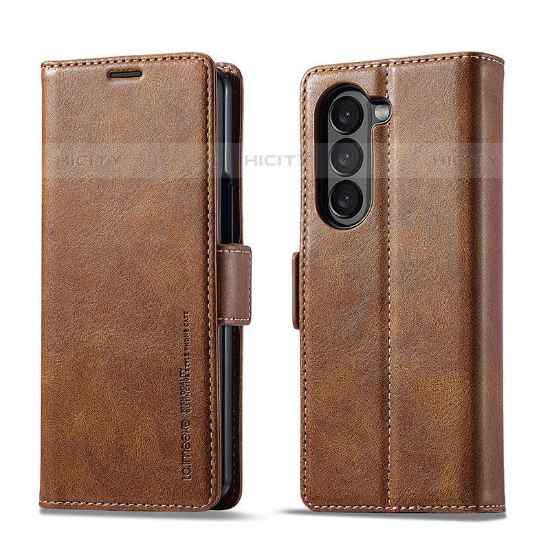 Coque Portefeuille Livre Cuir Etui Clapet LC2 pour Samsung Galaxy Z Fold5 5G Plus