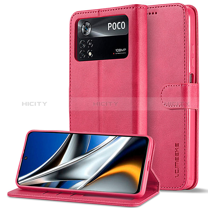 Coque Portefeuille Livre Cuir Etui Clapet LC2 pour Xiaomi Poco M4 Pro 4G Plus