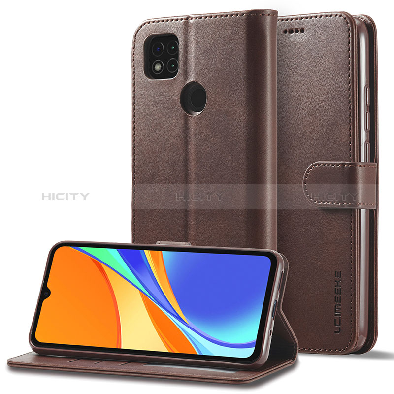 Coque Portefeuille Livre Cuir Etui Clapet LC2 pour Xiaomi Redmi 10A 4G Marron Plus