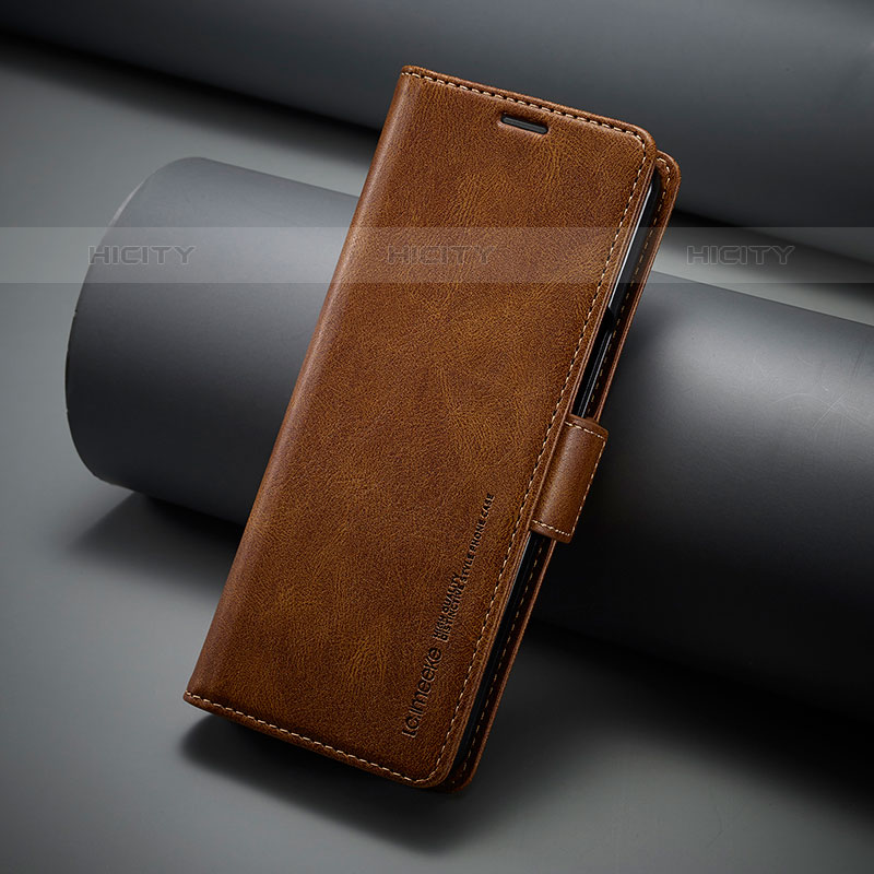 Coque Portefeuille Livre Cuir Etui Clapet LC3 pour Samsung Galaxy Z Fold5 5G Marron Plus