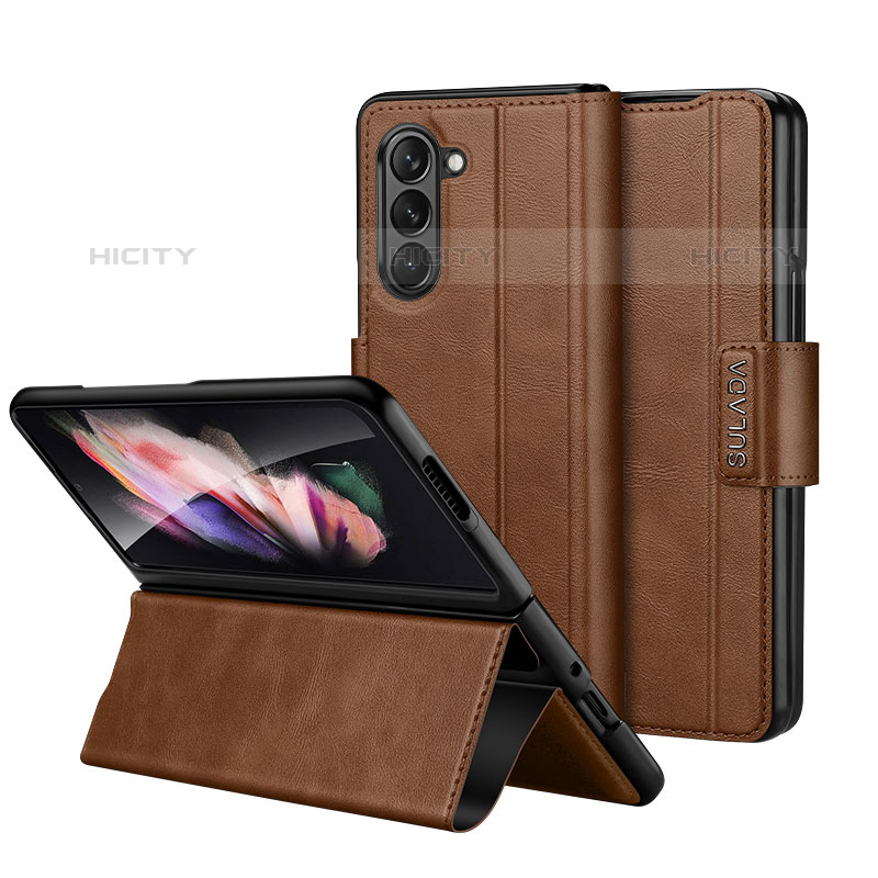 Coque Portefeuille Livre Cuir Etui Clapet LD1 pour Samsung Galaxy Z Fold5 5G Plus