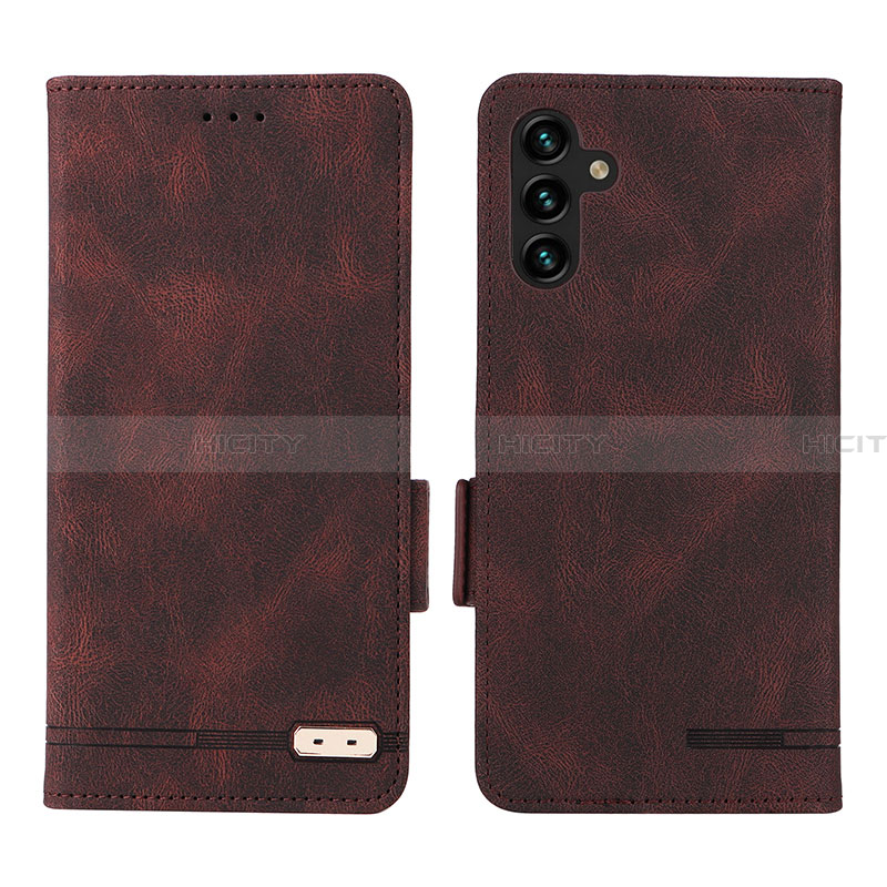 Coque Portefeuille Livre Cuir Etui Clapet LZ1 pour Samsung Galaxy A13 5G Marron Plus