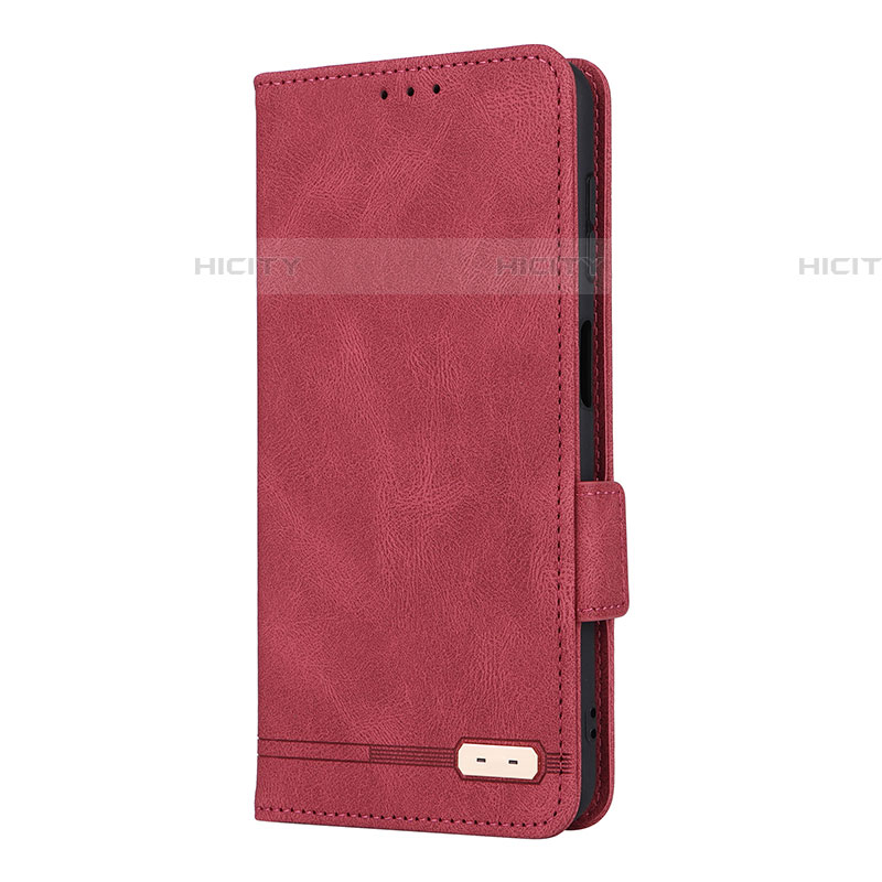 Coque Portefeuille Livre Cuir Etui Clapet LZ2 pour Samsung Galaxy A04s Rouge Plus