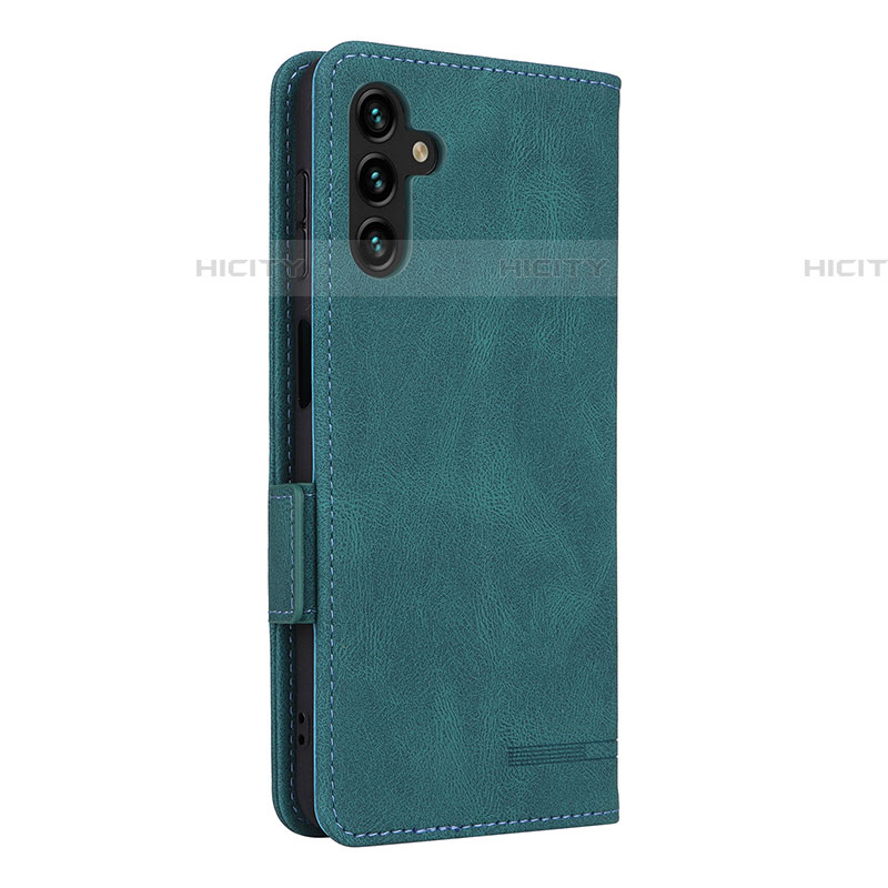 Coque Portefeuille Livre Cuir Etui Clapet LZ4 pour Samsung Galaxy A04s Vert Plus