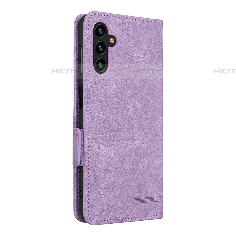 Coque Portefeuille Livre Cuir Etui Clapet LZ4 pour Samsung Galaxy A04s Violet Plus