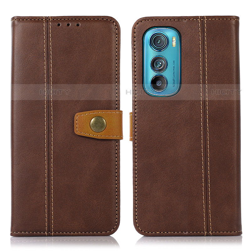 Coque Portefeuille Livre Cuir Etui Clapet M01L pour Motorola Moto Edge 30 5G Marron Plus