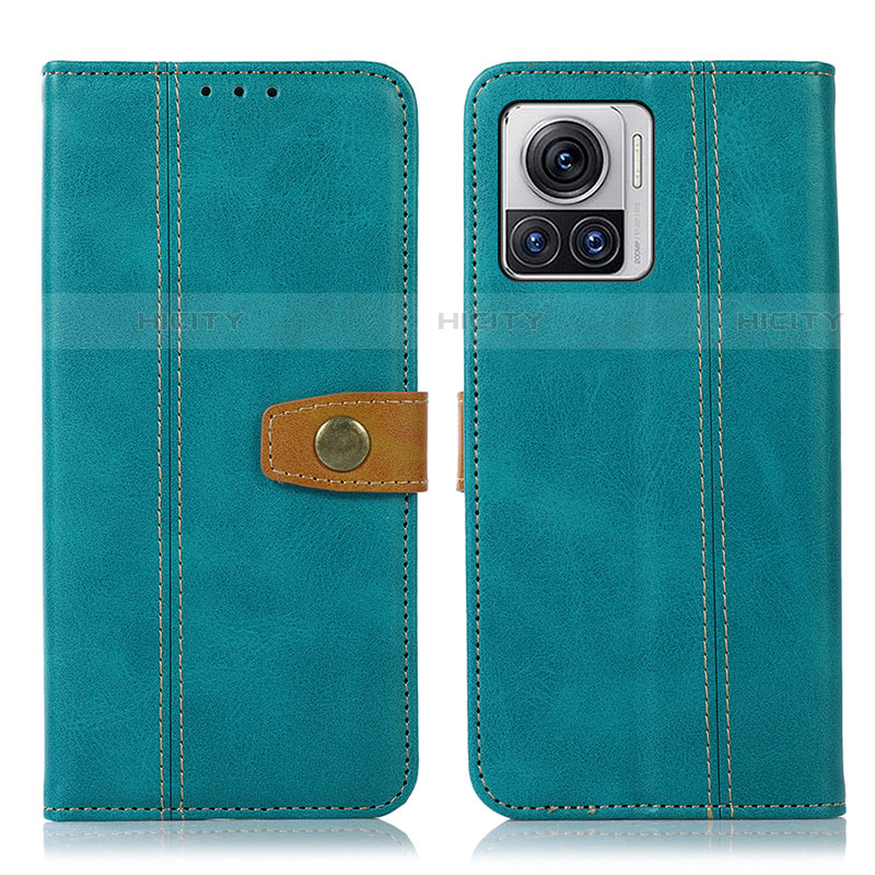 Coque Portefeuille Livre Cuir Etui Clapet M01L pour Motorola Moto Edge 30 Ultra 5G Vert Plus