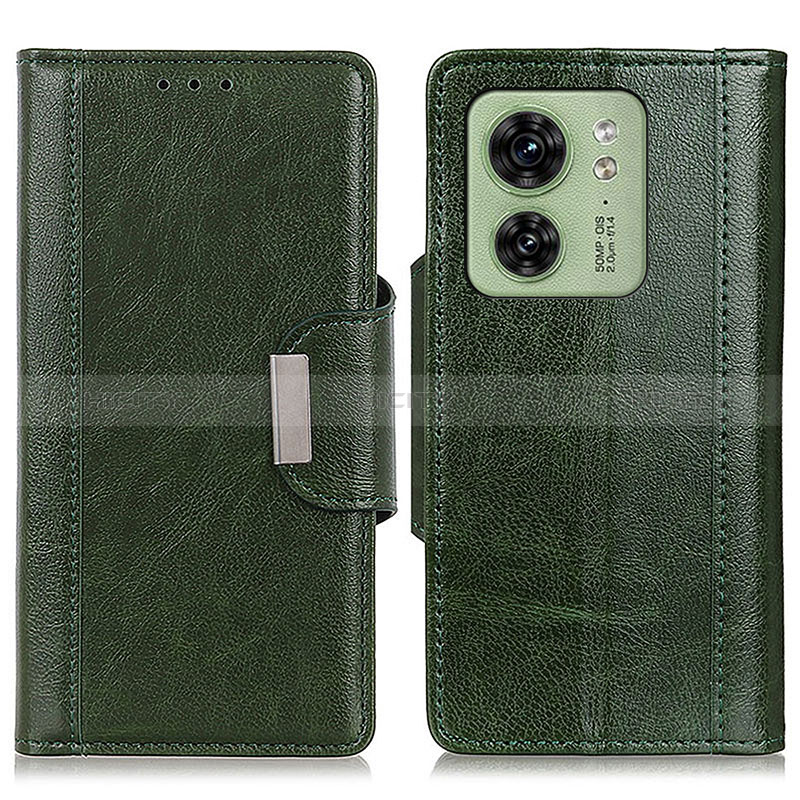 Coque Portefeuille Livre Cuir Etui Clapet M01L pour Motorola Moto Edge 40 5G Vert Plus