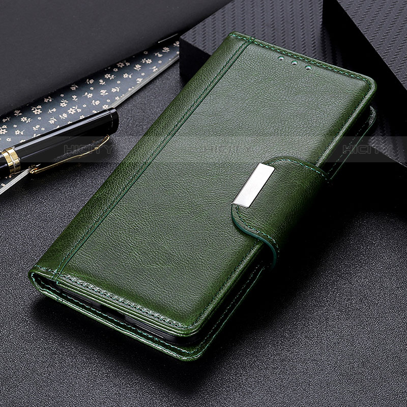 Coque Portefeuille Livre Cuir Etui Clapet M01L pour Motorola Moto G10 Vert Plus