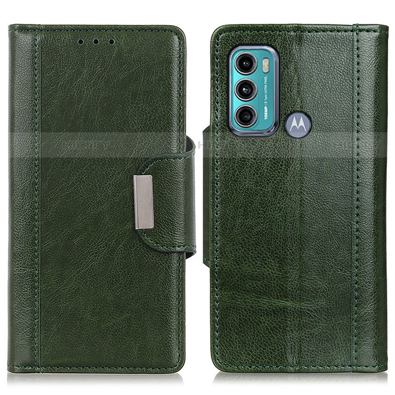 Coque Portefeuille Livre Cuir Etui Clapet M01L pour Motorola Moto G60 Vert Plus