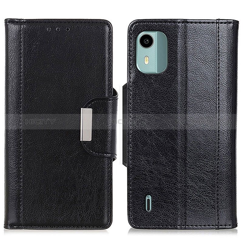 Coque Portefeuille Livre Cuir Etui Clapet M01L pour Nokia C12 Noir Plus