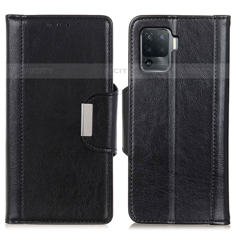 Coque Portefeuille Livre Cuir Etui Clapet M01L pour Oppo F19 Pro Noir Plus