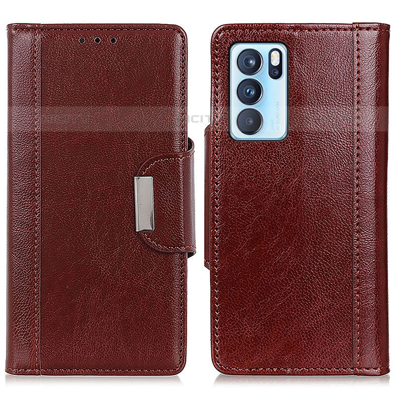 Coque Portefeuille Livre Cuir Etui Clapet M01L pour Oppo Reno6 Pro 5G India Plus