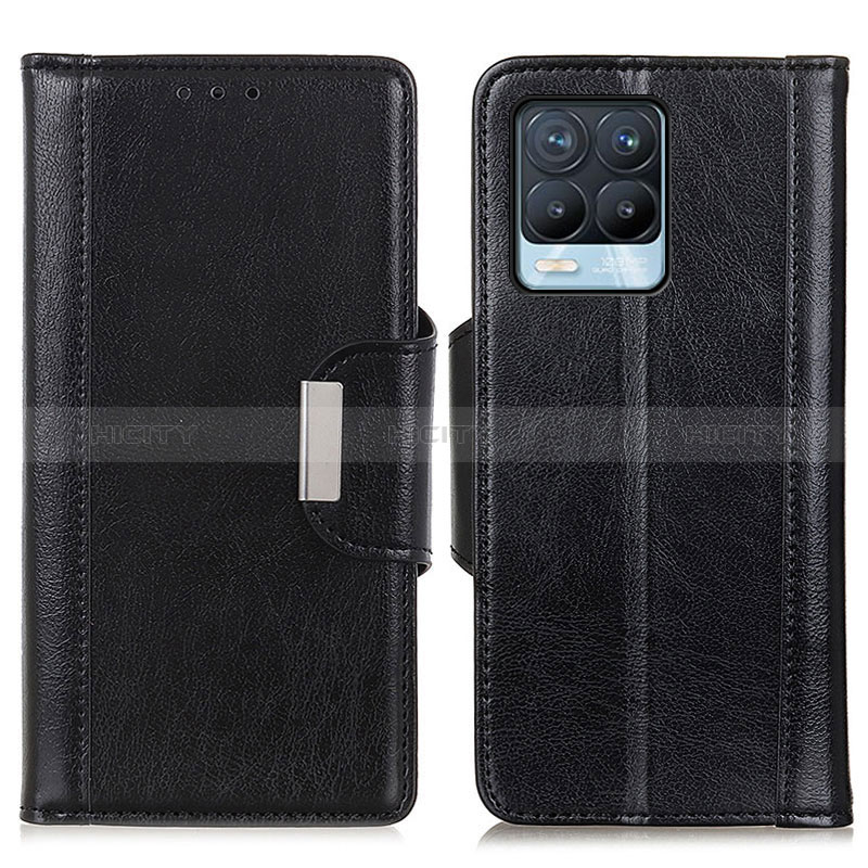 Coque Portefeuille Livre Cuir Etui Clapet M01L pour Realme 8 4G Noir Plus