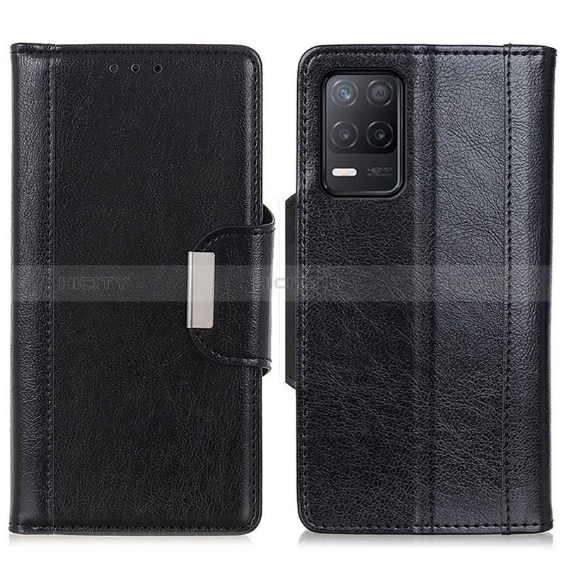 Coque Portefeuille Livre Cuir Etui Clapet M01L pour Realme 9 5G India Noir Plus