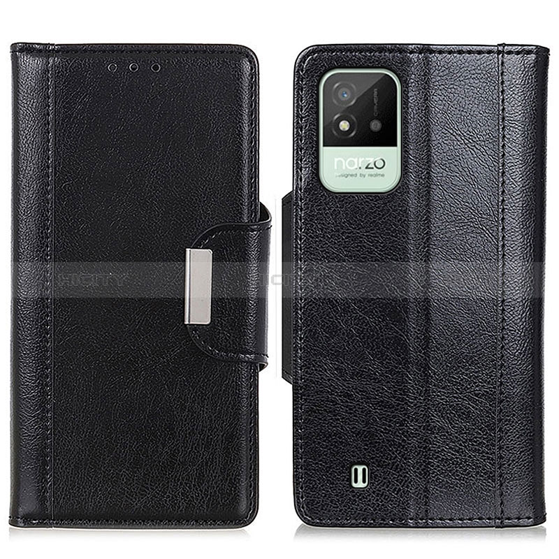 Coque Portefeuille Livre Cuir Etui Clapet M01L pour Realme C11 (2021) Noir Plus