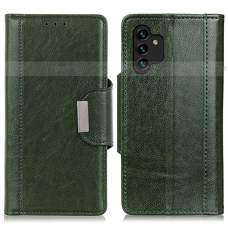 Coque Portefeuille Livre Cuir Etui Clapet M01L pour Samsung Galaxy A04s Vert Plus