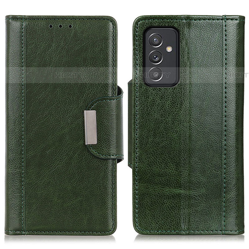 Coque Portefeuille Livre Cuir Etui Clapet M01L pour Samsung Galaxy A34 5G Vert Plus