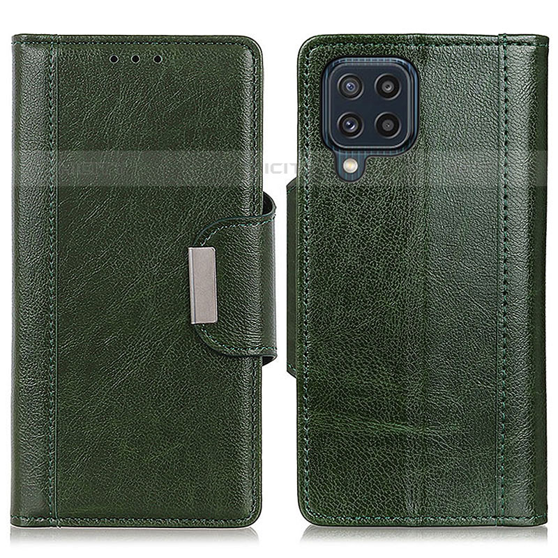 Coque Portefeuille Livre Cuir Etui Clapet M01L pour Samsung Galaxy M32 4G Vert Plus