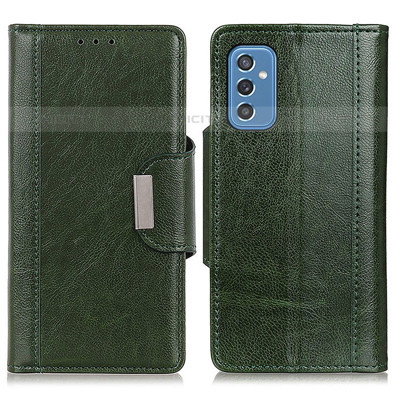 Coque Portefeuille Livre Cuir Etui Clapet M01L pour Samsung Galaxy M52 5G Vert Plus