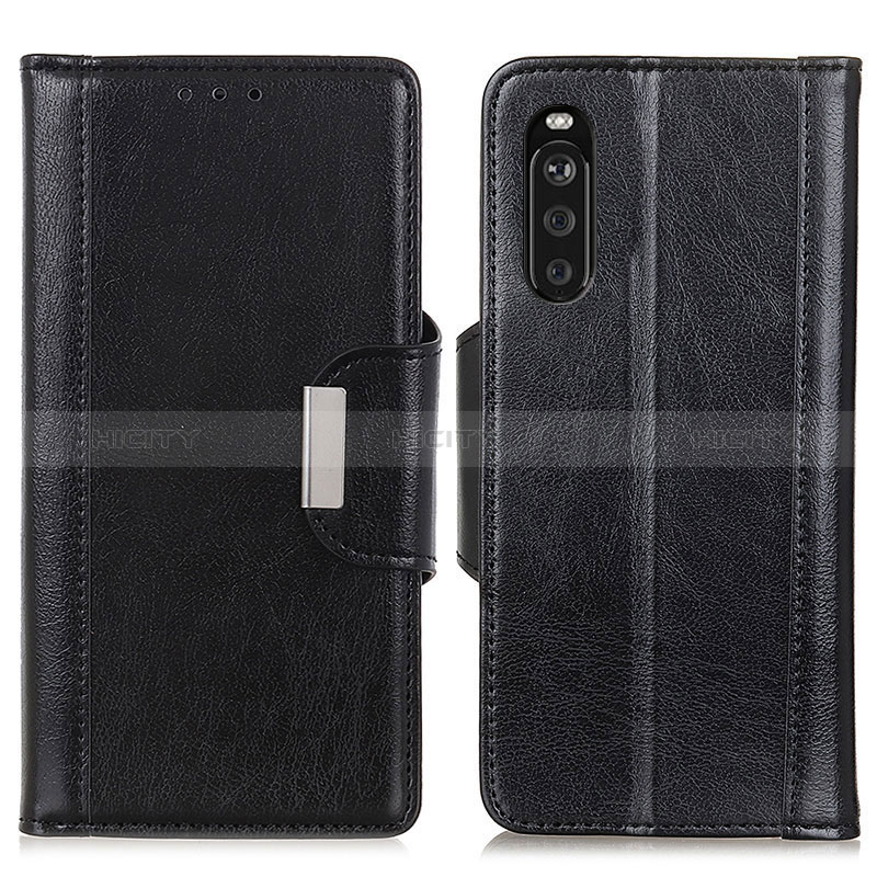 Coque Portefeuille Livre Cuir Etui Clapet M01L pour Sony Xperia 10 III Lite Noir Plus