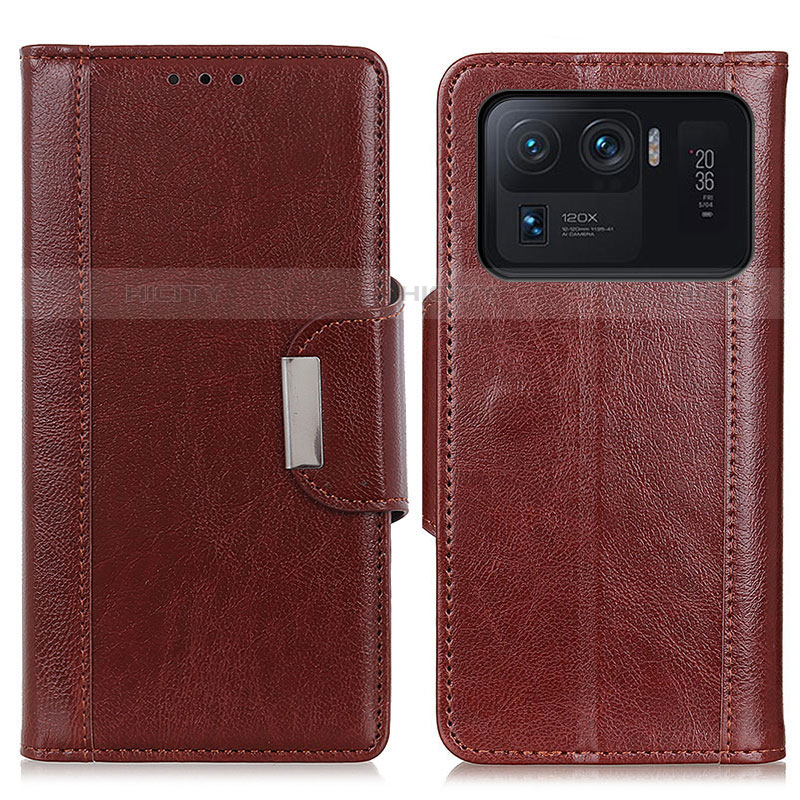 Coque Portefeuille Livre Cuir Etui Clapet M01L pour Xiaomi Mi 11 Ultra 5G Marron Plus