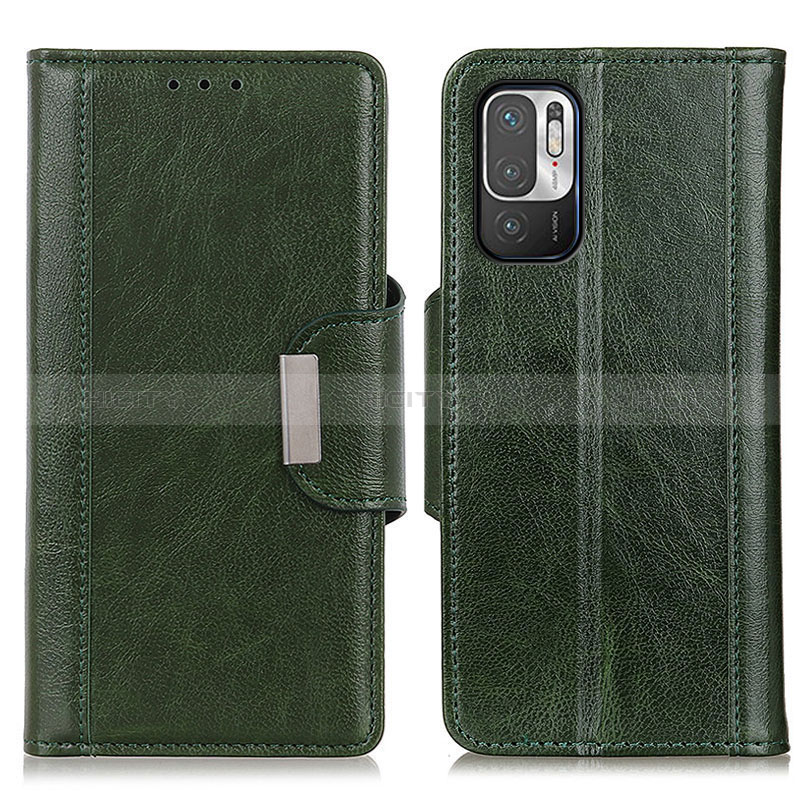 Coque Portefeuille Livre Cuir Etui Clapet M01L pour Xiaomi Redmi Note 10T 5G Vert Plus