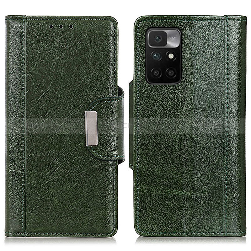 Coque Portefeuille Livre Cuir Etui Clapet M01L pour Xiaomi Redmi Note 11 4G (2021) Vert Plus