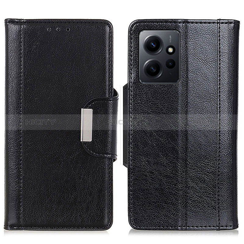 Coque Portefeuille Livre Cuir Etui Clapet M01L pour Xiaomi Redmi Note 12 4G Noir Plus