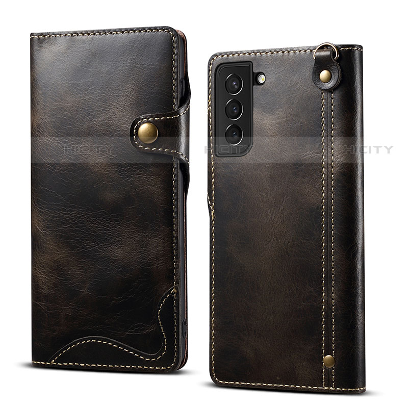 Coque Portefeuille Livre Cuir Etui Clapet M01T pour Samsung Galaxy S21 5G Plus