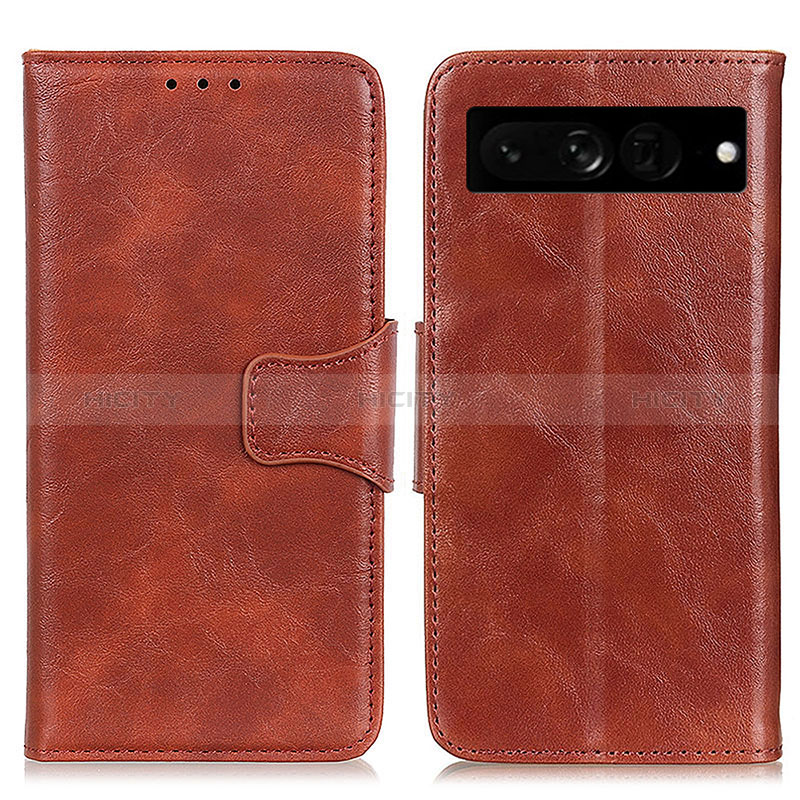 Coque Portefeuille Livre Cuir Etui Clapet M02L pour Google Pixel 7 Pro 5G Marron Plus