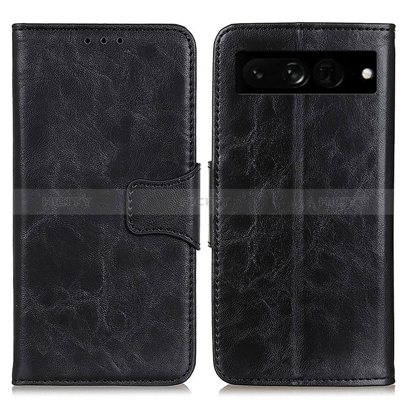 Coque Portefeuille Livre Cuir Etui Clapet M02L pour Google Pixel 7 Pro 5G Noir Plus