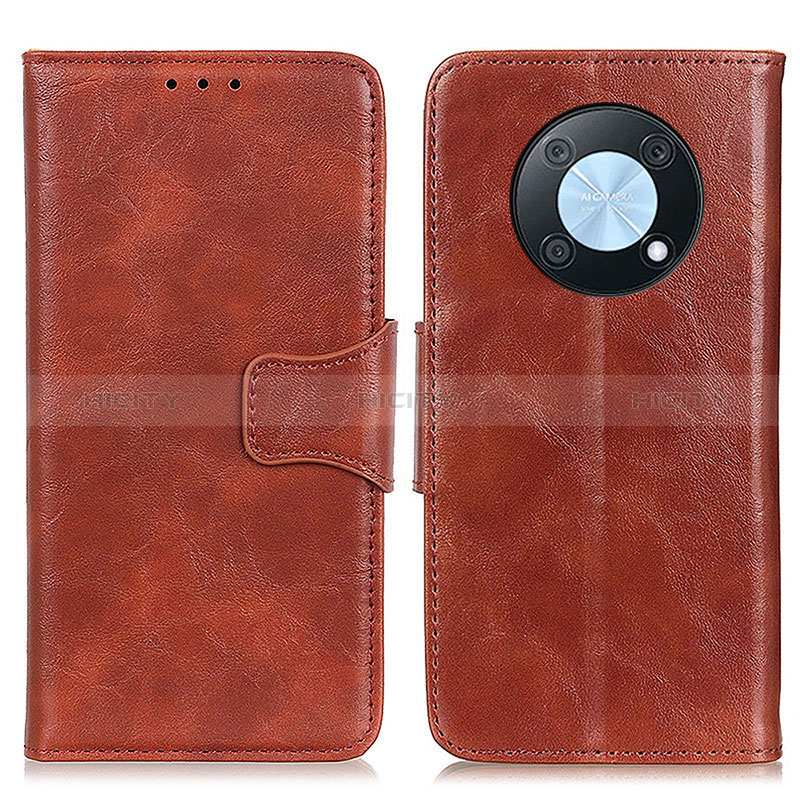 Coque Portefeuille Livre Cuir Etui Clapet M02L pour Huawei Enjoy 50 Pro Marron Plus