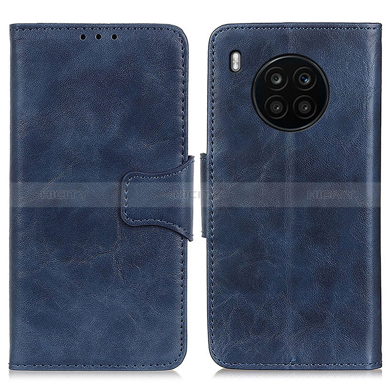 Coque Portefeuille Livre Cuir Etui Clapet M02L pour Huawei Honor 50 Lite Bleu Plus